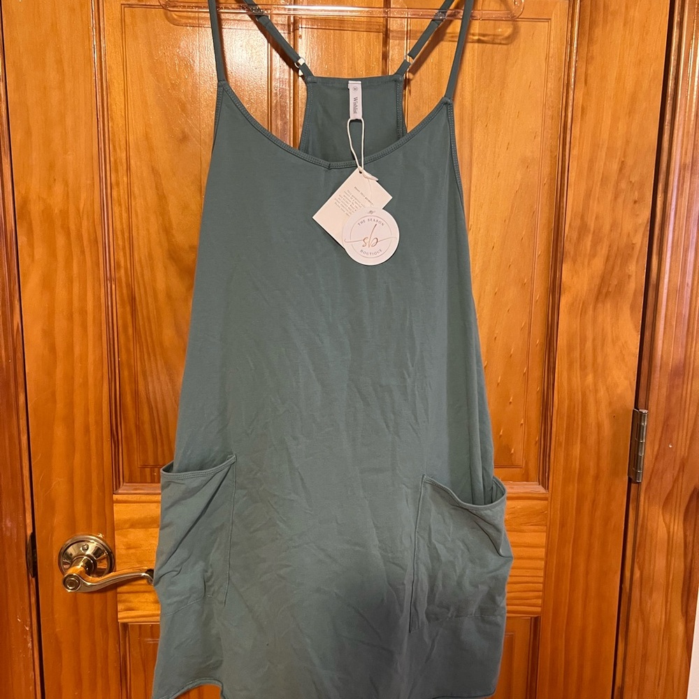 Sleeveless Green Jumpsuit